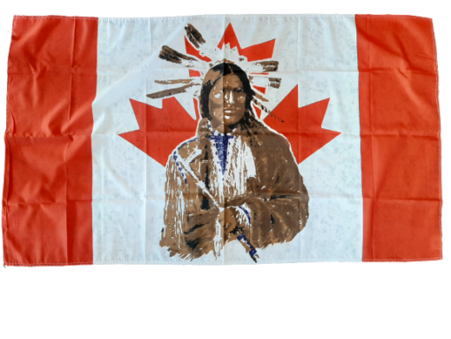 Western und Country Kanada Indianer Flagge 90x150