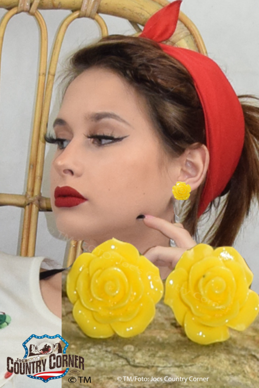 English Rose Studs yellow | Zeitlos| charmante Ergänzung Ihres Schmuckes