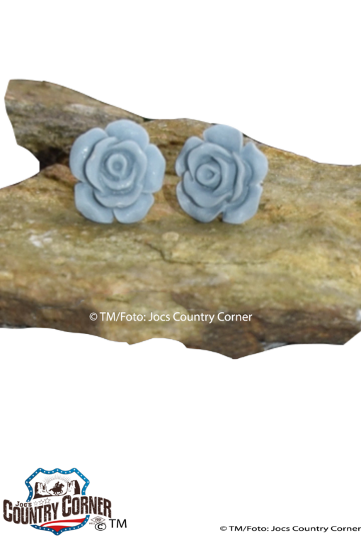 stud earrings ohrstecker blau | Rose