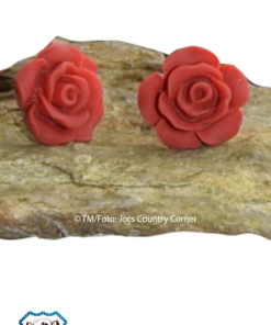 Ohrstecker earrings rose | rot