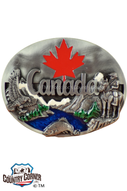 Gürtelschnalle Canada | belt buckle | für alle gängigen Gürtel geeignet | Anzuggürtel | Hosengürtel bis 1,2 Zoll (3cm)