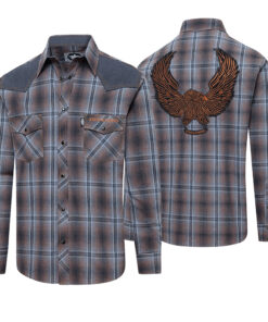 Western Hemd Conway | bei Joc's Country Corner | kariert | qualitativ hochwertig gefertigt | am Rücken bestickt mit einem Adler |verschiedene Größen lagernd