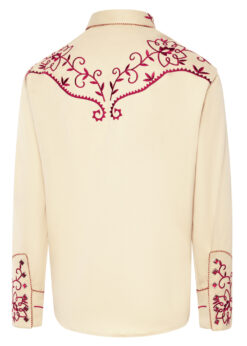 Exquisites Westernhemd für Herren | Aufwendige Stickereien auf Brust, Rücken, Manschetten und Kragen | traditionelle Westernmotive in exzellenter Qualität 