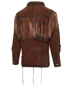 Western Wildleder Hemd Crockett | Hirschleder | auf Lager | in verschiedenen Größen erhältlich | exquisites Cowboy Leder Hemd mit Fransen |