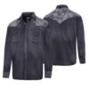 Trendiges Cowboyhemd mit Westernpasse | Fade-Out-Look kombiniert mit traditionellen Elementen | moderner Westernstil | Praktische Brusttaschen Westernwear Western Look Fred | Joc's Country corner | 100% Baumwolle | Stilvolles Western Cowboy Hemd | aufgesetztem Western Yoke im Blumen-Dekor