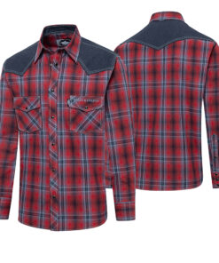 Western Hemd rot | in stock Joc's Country Corner | Holzfäller - Outdoor - Cowboy - Hemd | für Westernreiten | für Outdoor Aktivitäten bestens geeignet |