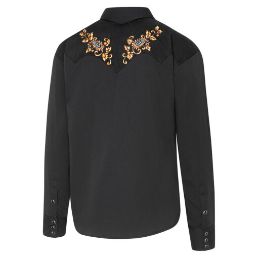 Westernhemd Hogan black | bei Joc's Country Corner | Westernstil | für Western - Countryfeste bestens geeignet | für Western Auftritte - Musiker ein Highlight