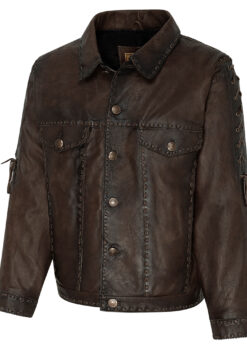 Western Lederjacke Rowdy | bei Joc's Country Corner | von Stars & Stripes | Hochwertige Western-Lederjacke. Sehr angenehm zu tragen, aus weichem Rindsleder