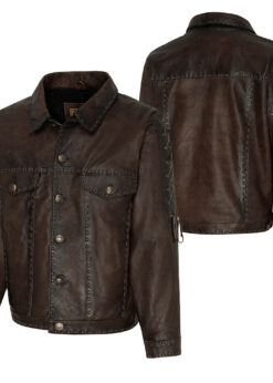 Western Lederjacke Rowdy | bei Joc's Country Corner | von Stars & Stripes | Hochwertige Western-Lederjacke. Sehr angenehm zu tragen, aus weichem Rindsleder