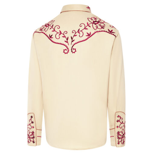 Exquisites Westernhemd für Herren | Aufwendige Stickereien auf Brust, Rücken, Manschetten und Kragen | traditionelle Westernmotive in exzellenter Qualität 