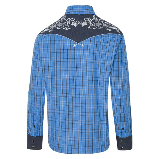 Komfortabel & pflegeleicht – ideal für Alltag und Event Dank der Materialzusammensetzung aus 80 % Baumwolle und 20 % Polyester vereint das Hemd hautfreundliche Weichheit mit Formstabilität und Pflegeleichtigkeit. Es ist atmungsaktiv, strapazierfähig und auch nach häufigem Tragen angenehm zu tragen – perfekt für lange Westernabende oder den stilvollen Alltag.