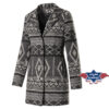 Damen Mantel Onita | bei Joc's Country Corner kaufen | ein sehr schön im Azteken-Design gearbeiteter Kurzmantel | versteckte Aussentaschen