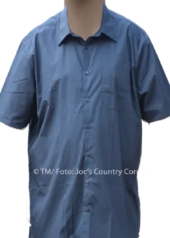 RB JAMES & NICHOLSON HERRENHEMD KURZARM IN VERSCHIEDENEN FARBEN | Größe S - 6XL - blau, M