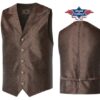 Vest Old Style Full | by Joc's Coumtry Corner | Elegante Western Old-Style Weste mit edlem Paisley-Muster und dekorativen Metallknöpfen