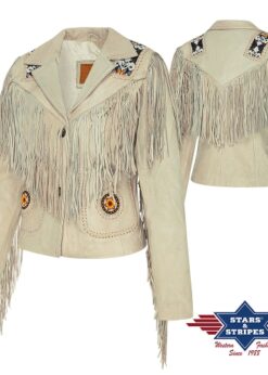 Western Lederjacke Kiana | by Joc's Country Corner | zwei Außentaschen | hochwertigem Rindsleder | weich und atmungsaktiv | Effektvoll mit Fransen