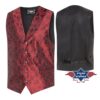 Vest Old Style König | by Joc's Country Corner | Exquisite Western Old-Style Weste mit edlem Paisley-Muster und dekorativen Metallknöpfen