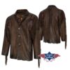 Western Country Trucker Biker Lederjacke | aus hochwertigem Rindsleder, unglaublich weich und atmungsaktiv. Effektvoll mit Fransen | indianische Motive