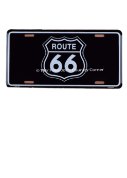 Route66 US Shield black Deko US Car Shield 30 x 15 cm – Authentisches US-Style Schild mit 4 Löchern zum Aufhängen. Perfekt für Autoliebhaber und coole Wanddekoration.