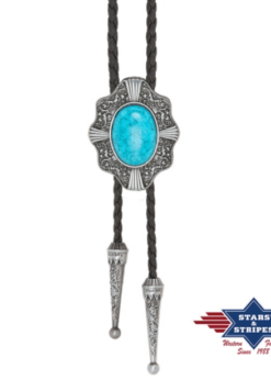 Bolotie mit Türkis | Die Bolo Tie, Western-Krawatte oder Schiebekrawatte ist nicht nur ein modisches Accessoire | auch ein Ausdruck von Persönlichkeit