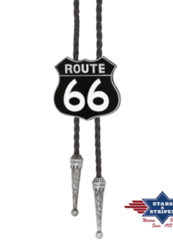 Bolotie Route 66 |  Business & Freizeit – Stilvolle Ergänzung für Hemden und Blusen Western- & Country-Outfits – Perfekt für Festivals, Rodeos & Line-Dance