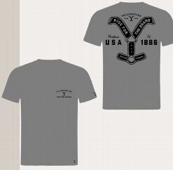 Yellowstone T-Shirt Ride for the Brand grey | Ob auf dem Pferd, beim Grillen, auf Festivals oder beim Wandern – dieses T-Shirt passt zu jedem Anlass.
