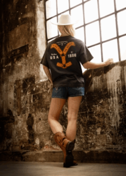 Yellowstone T-Shirt Ride for the Brand black | in mehreren Größen (XS–3XXL) | Langlebig & pflegeleicht | ideal für den täglichen Gebrauch | sportlicheR Look