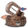 Western Gürtel mit Strassteinchen | ideal zu Jeans, Boots und Cowboyhut kombinieren und rundet jedes Country- oder Festival-Outfit perfekt ab