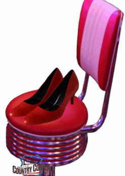 Rockabilly Retro High Heels | Rot Kunstleder | Eleganz trifft Rebellion | Auffälliges Design im Rockabilly-Stil | Bequeme Passform trotz High Heel
