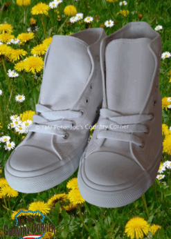 Rockabilly Sneaker Schuhe blau | weiss | rot | Retro-Design trifft Komfort | Jetzt Damen-Sneaker online kaufen bei Joc's Country Corner!