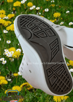Rockabilly Sneaker Schuhe blau | weiss | rot | Retro-Design trifft Komfort | Jetzt Damen-Sneaker online kaufen bei Joc's Country Corner!