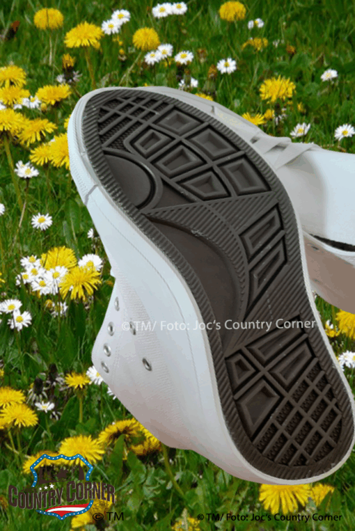 Rockabilly Sneaker Schuhe blau | weiss | rot | Retro-Design trifft Komfort | Jetzt Damen-Sneaker online kaufen bei Joc's Country Corner!