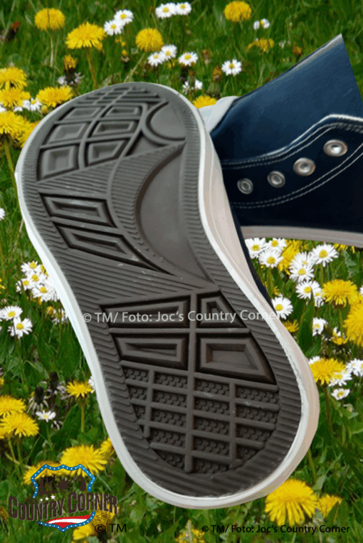 Rockabilly Sneaker Schuhe blau | weiss | rot | Retro-Design trifft Komfort | Jetzt Damen-Sneaker online kaufen bei Joc's Country Corner!