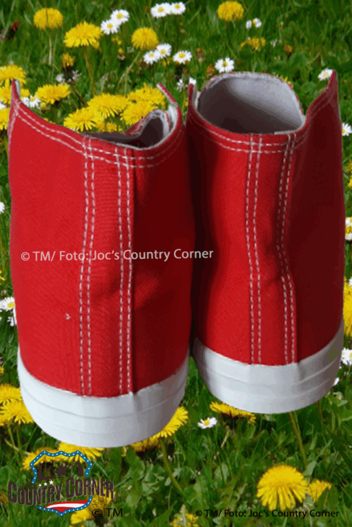 Rockabilly Sneaker Schuhe blau | weiss | rot | Retro-Design trifft Komfort | Jetzt Damen-Sneaker online kaufen bei Joc's Country Corner!