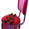 50s Ballerinavon Banned | rot-schwarz | mit Rist-Schleife | veganes Kunstleder | im Retro-Stil | online bei Joc’s Country Corner bestellen!