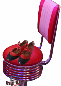50s Ballerinavon Banned | rot-schwarz | mit Rist-Schleife | veganes Kunstleder | im Retro-Stil | online bei Joc’s Country Corner bestellen!