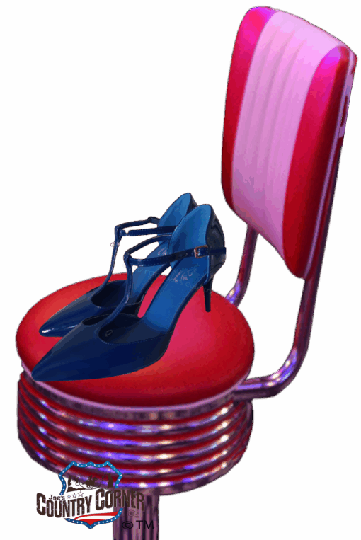 High Heel Rockabilly blau | Entdecke den Small Swan Stöckelschuh | royalblau | Lackleder – elegant | hochwertig & bequem | online kaufen!