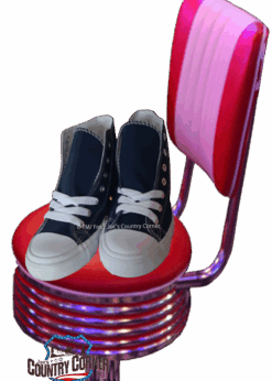 Rockabilly Sneaker Schuhe blau | weiss | rot | Retro-Design trifft Komfort | Jetzt Damen-Sneaker online kaufen bei Joc's Country Corner!