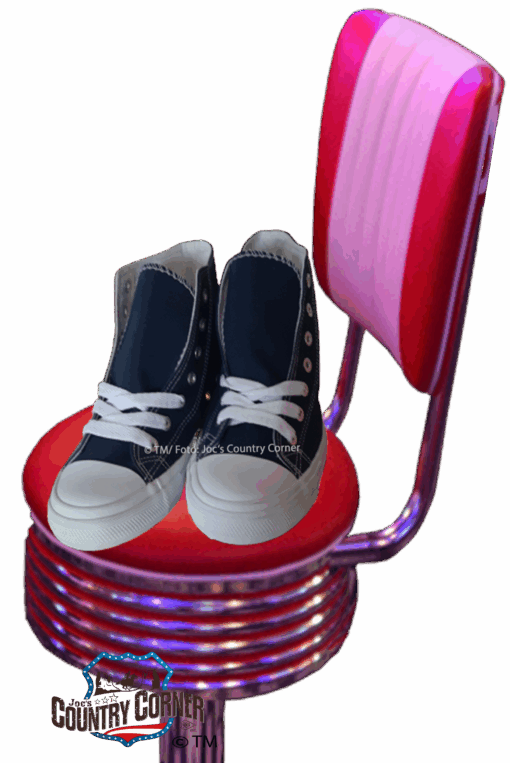 Rockabilly Sneaker Schuhe blau | weiss | rot | Retro-Design trifft Komfort | Jetzt Damen-Sneaker online kaufen bei Joc's Country Corner!
