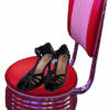 Vintage High Heels Schwarz | verbinden zeitlose Eleganz mit femininem Retro-Charme. | glänzendes Lederimitat | macht sie zu einem echten Hingucker.