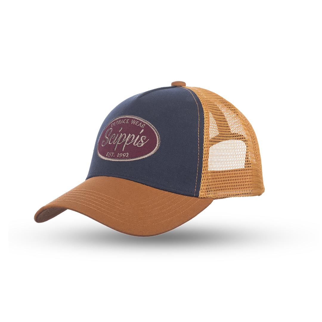 Rokewood Cap - tan-navy