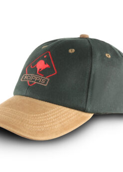OILSKIN CAP - tan-bottlegreen