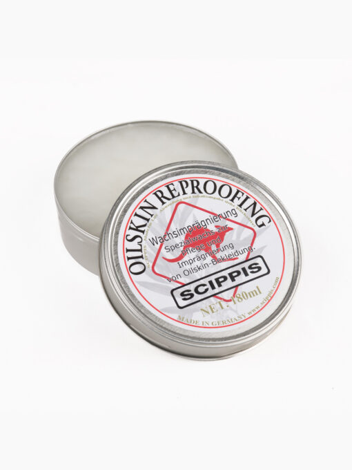 Scippis Pflegemittel | Damit Ihr Scippis Mantel oder Ihre Oilskin Jacke lange wasserdicht, atmungsaktiv und robust bleibt 👉 Reproofing Spray oder Pflegewachs