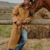 Canvas Riding Coat mustard M