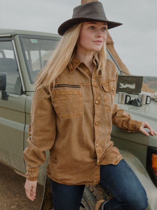 Broome Shirt tobacco S