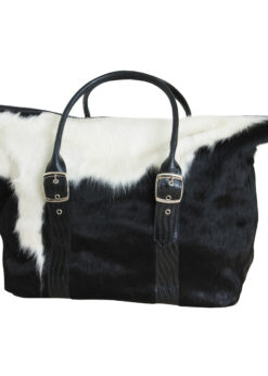 Travel Bag Cow - black