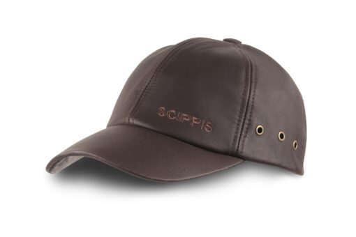 Leather Cap - brown