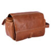 Kulturtasche ROLL UP - cognac