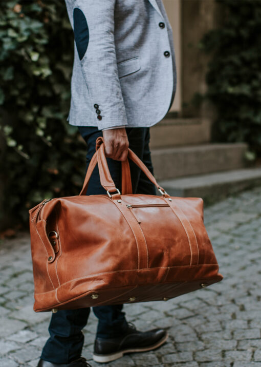DUFFEL BAG ALABAMA - cognac