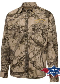 Yellowstone Westernhemd Camouflage | von Stars & Stripes | Authentisch | Camouflage-Look | Stickerei & Logo | Klassischer Cowboy-Style | Dutton Ranch