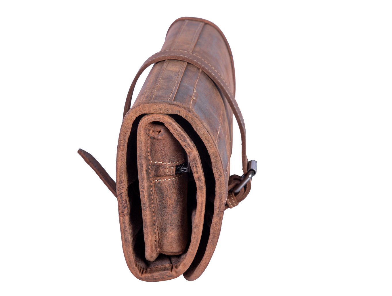 Werkzeugrolle Monza | Leder Büffelhaut | Außergewöhnlich - „Quater piping“ an der Kante des Leders | die besten Täschner Meister, die ihr Handwerk verstehen